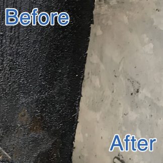 Before and after comparison, the filter business duct cleaning